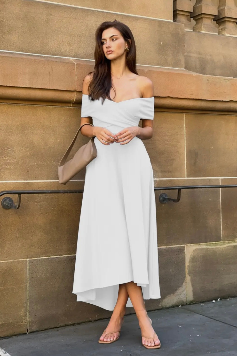 BELINA DRESS - WHITEk