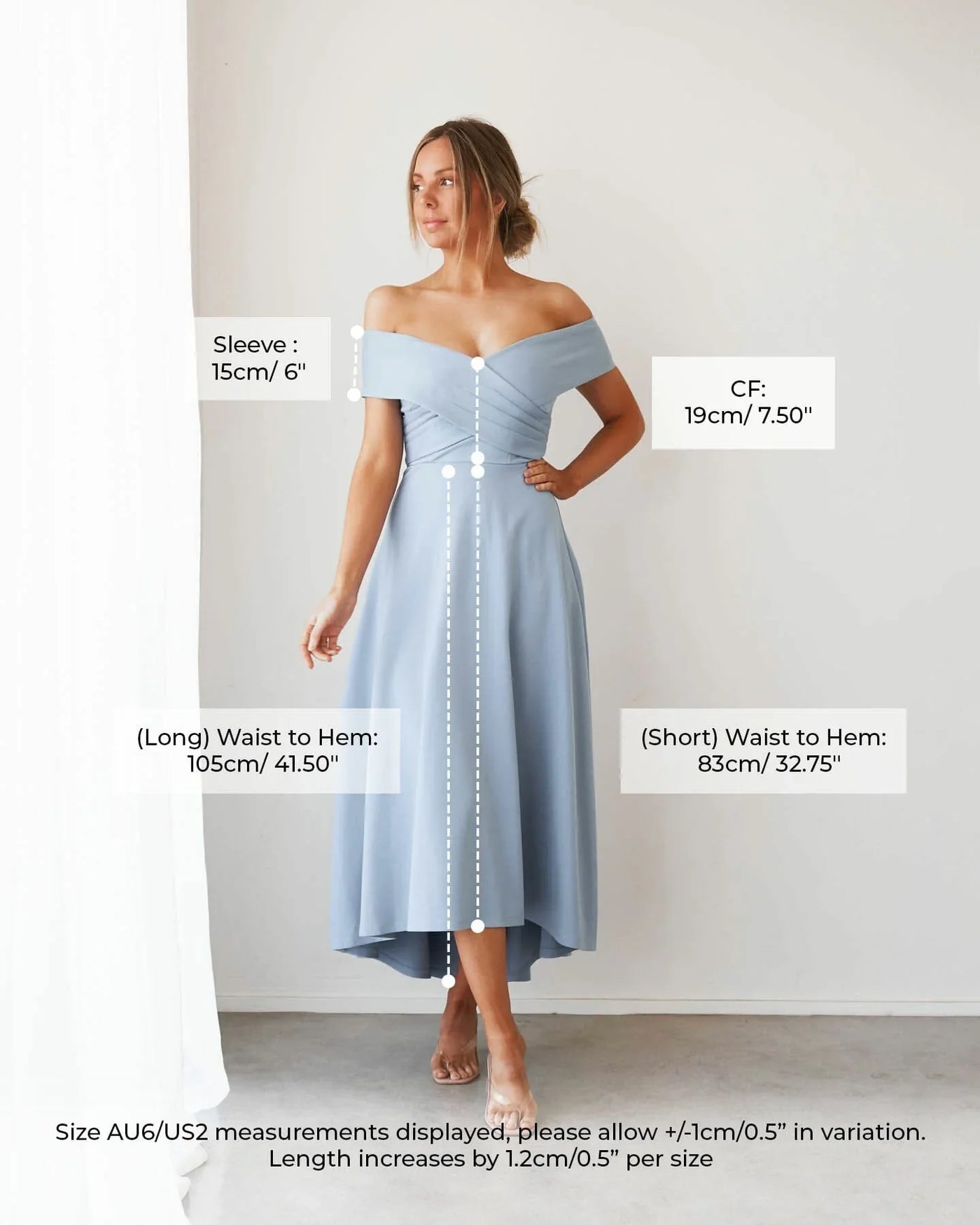 BELINA DRESS - BABY BLUE