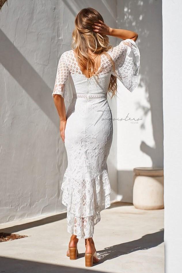 REYNA DRESS - WHITE