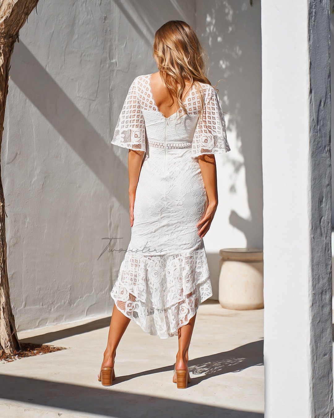 REYNA DRESS - WHITE