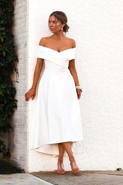 BELINA DRESS - WHITEk
