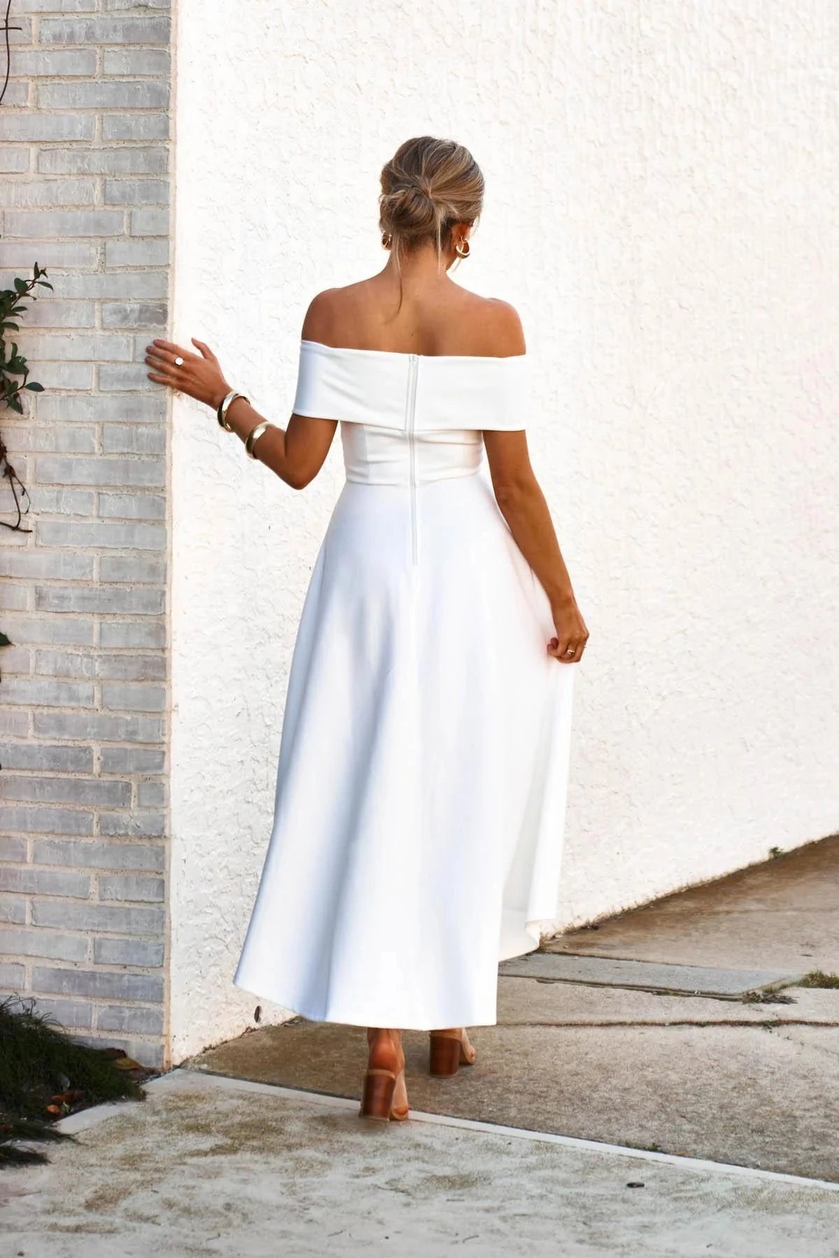 BELINA DRESS - WHITEk