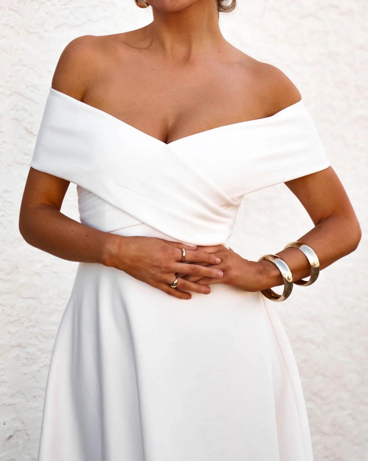BELINA DRESS - WHITEk