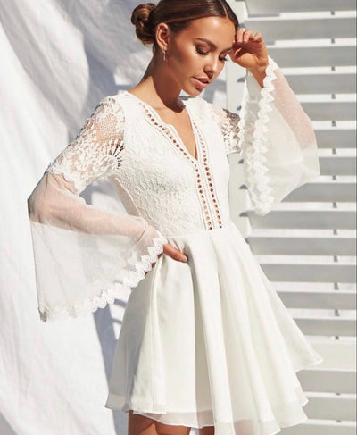 BETHANY DRESS - WHITE