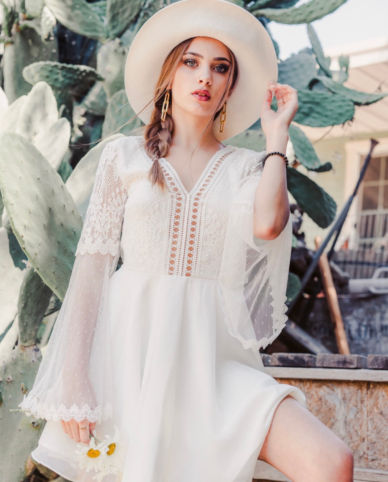 BETHANY DRESS - WHITE
