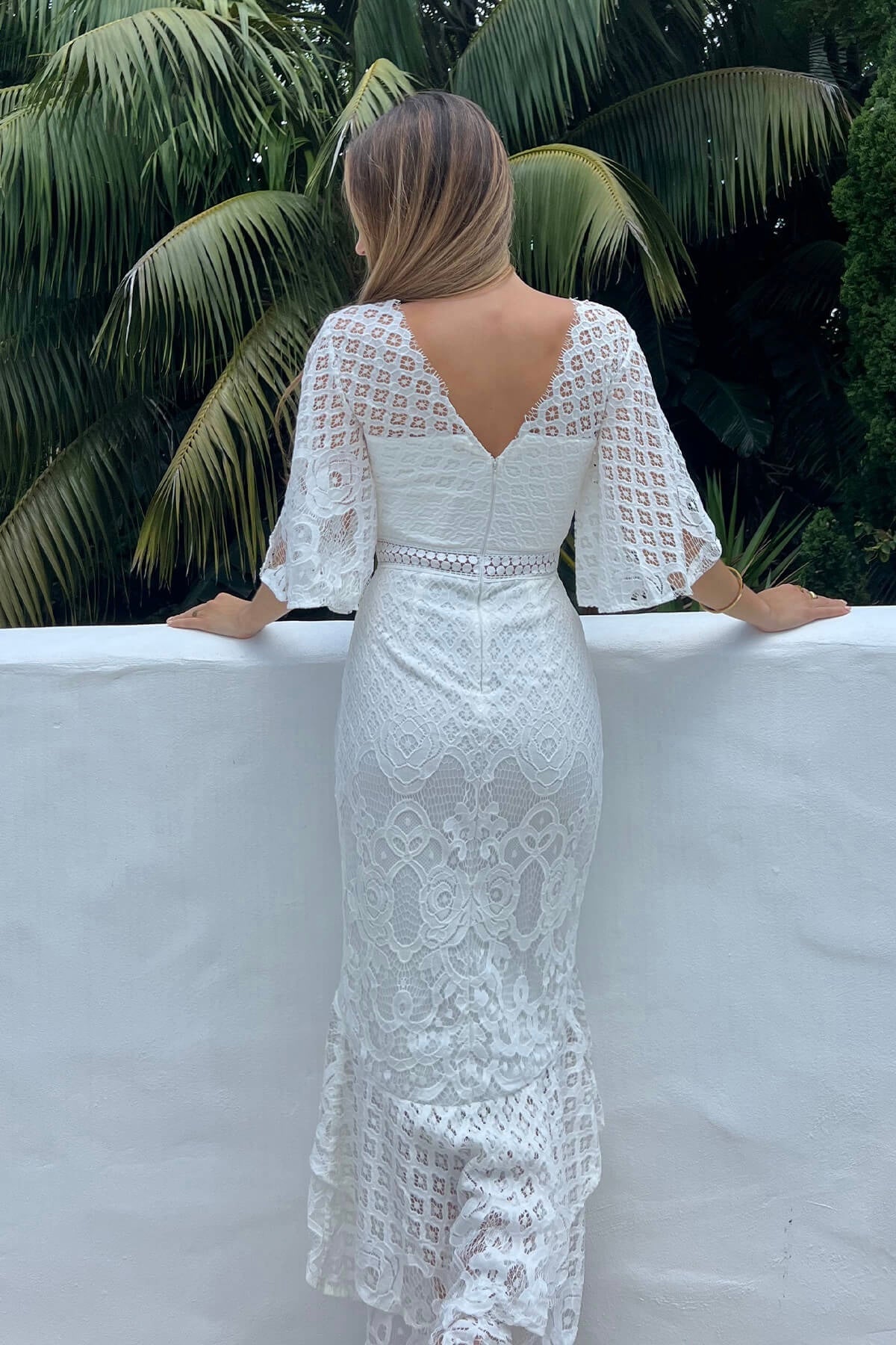 REYNA DRESS - WHITE
